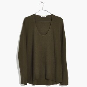 NWT Madewell Kimball Pullover Sweater in Kale Green